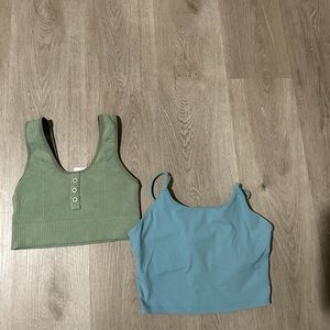 2 gym tops